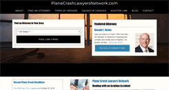 Desktop Screenshot of planecrashlawyersnetwork.com